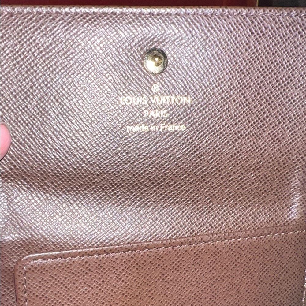 Louis Vuitton Dark Brown Monogram Card Holder wallet no call outs - Picture 6 of 10
